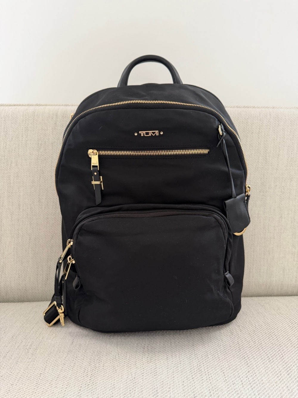 Tumi Black Nylon Backpack